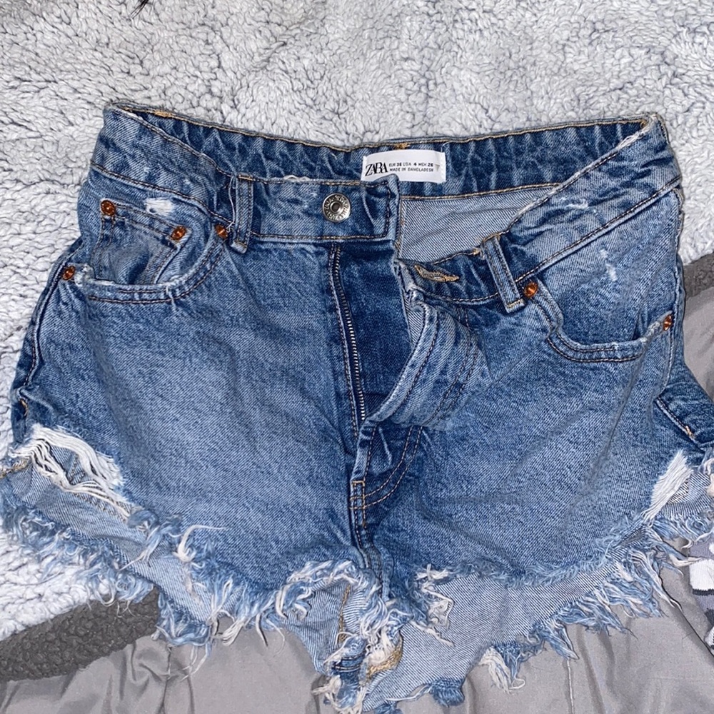 Zara high rise shorts